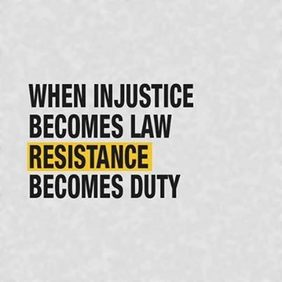 When Injustice Becomes Law Resistance Becomes Duty Patch